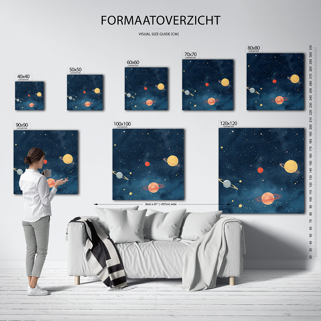 Kosmische hemel Kunstwerk