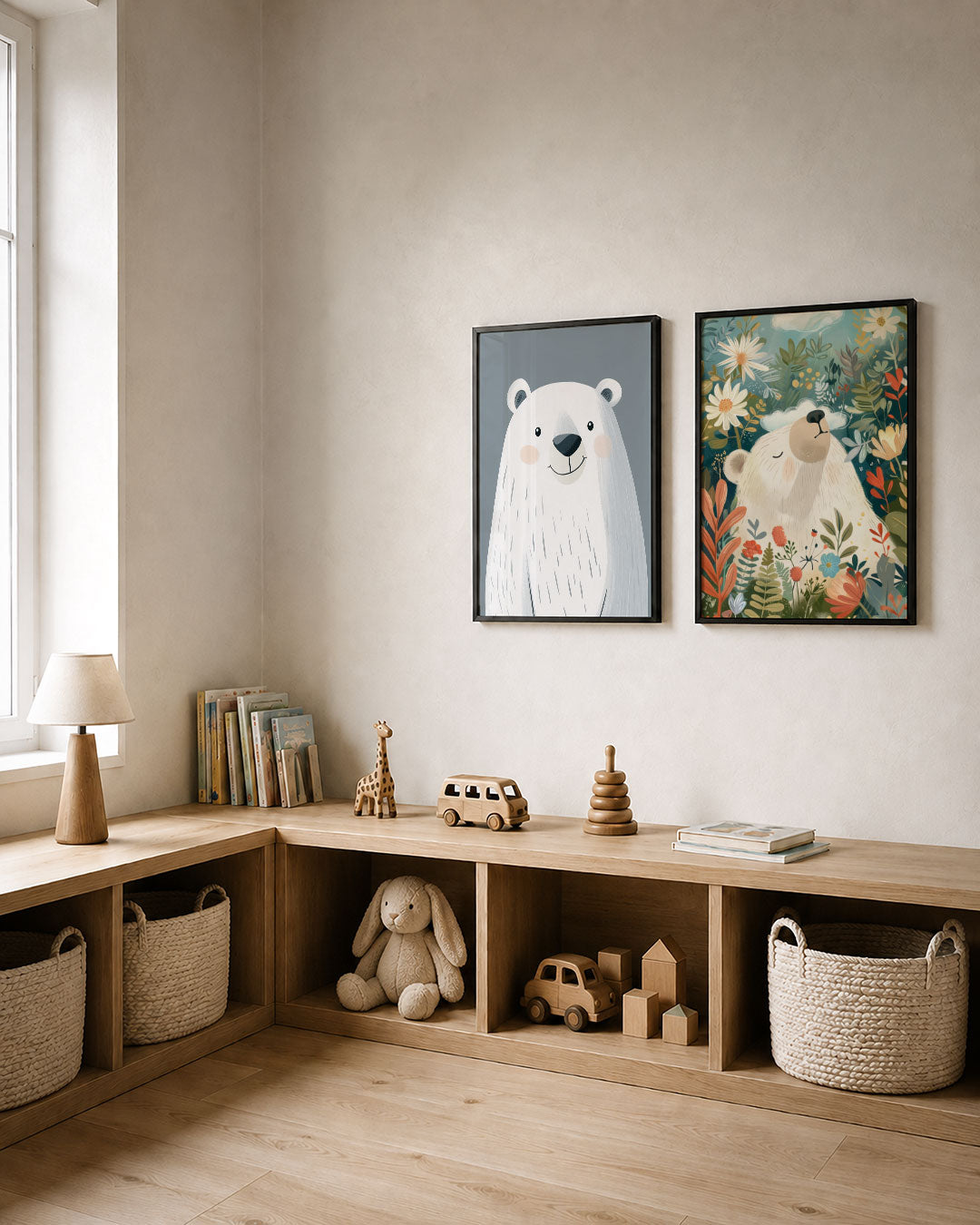 Vrolijke ijsbeer Posterset