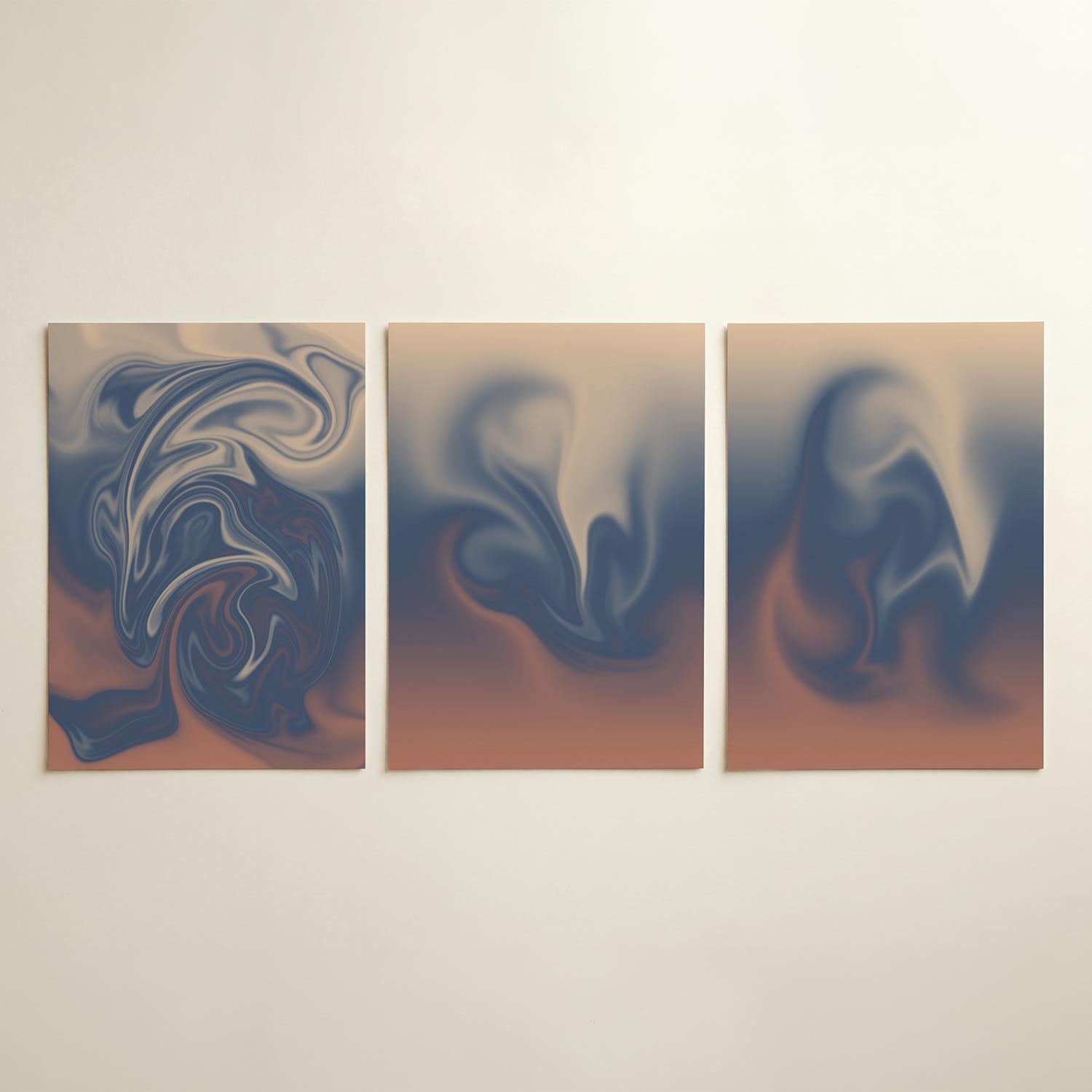 Vloeiende kleuren Posterset