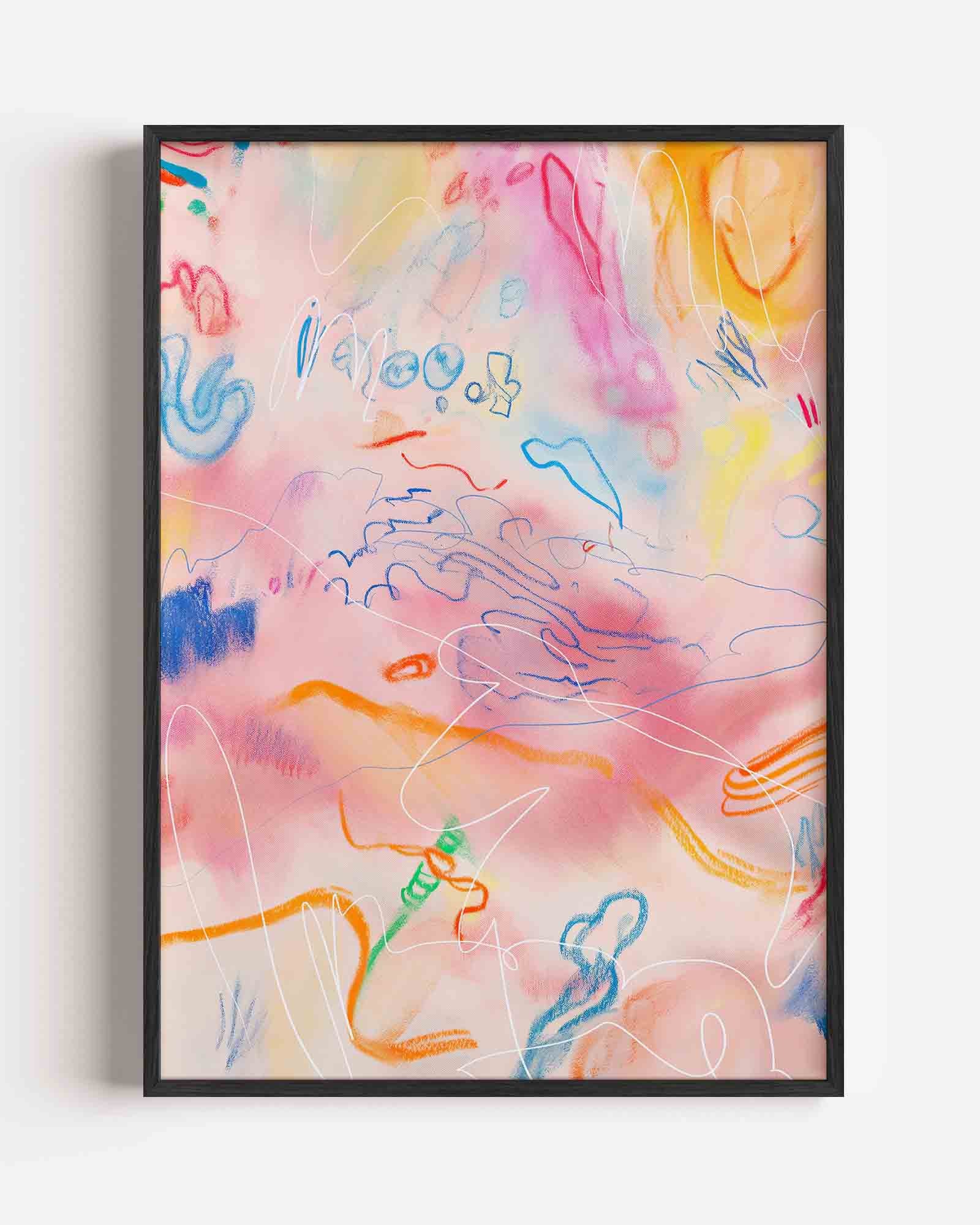 Abstracte vormen en kleuren Poster