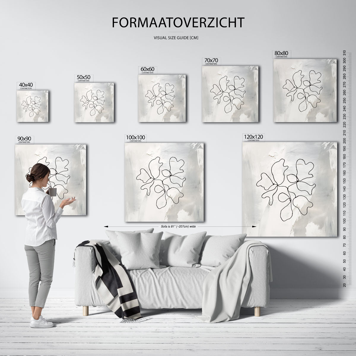 Abstracte lijnen Poster