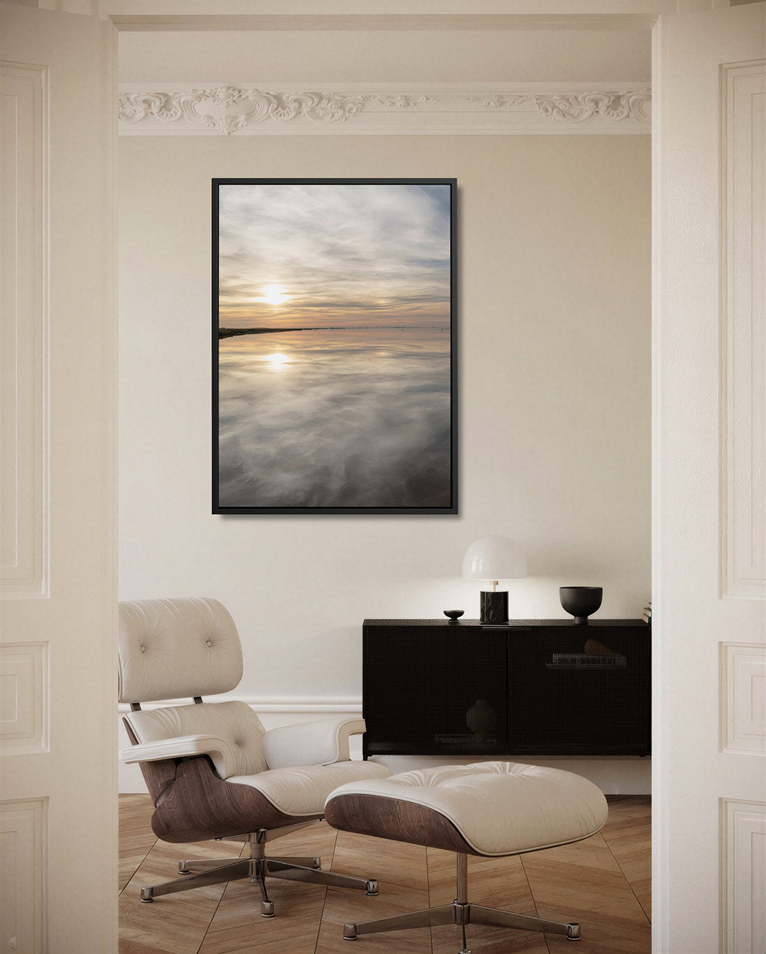 Rustige zonsondergang Kunstwerk