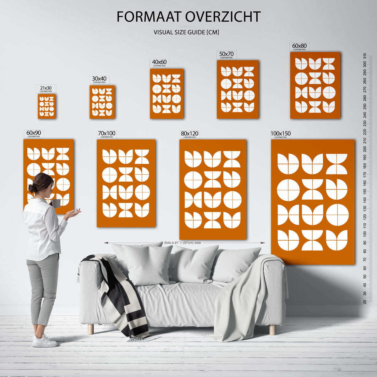 Vormritme en kleur Poster