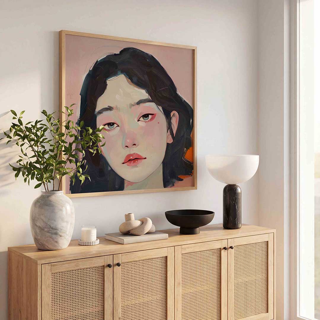 Portret van vrouw Poster