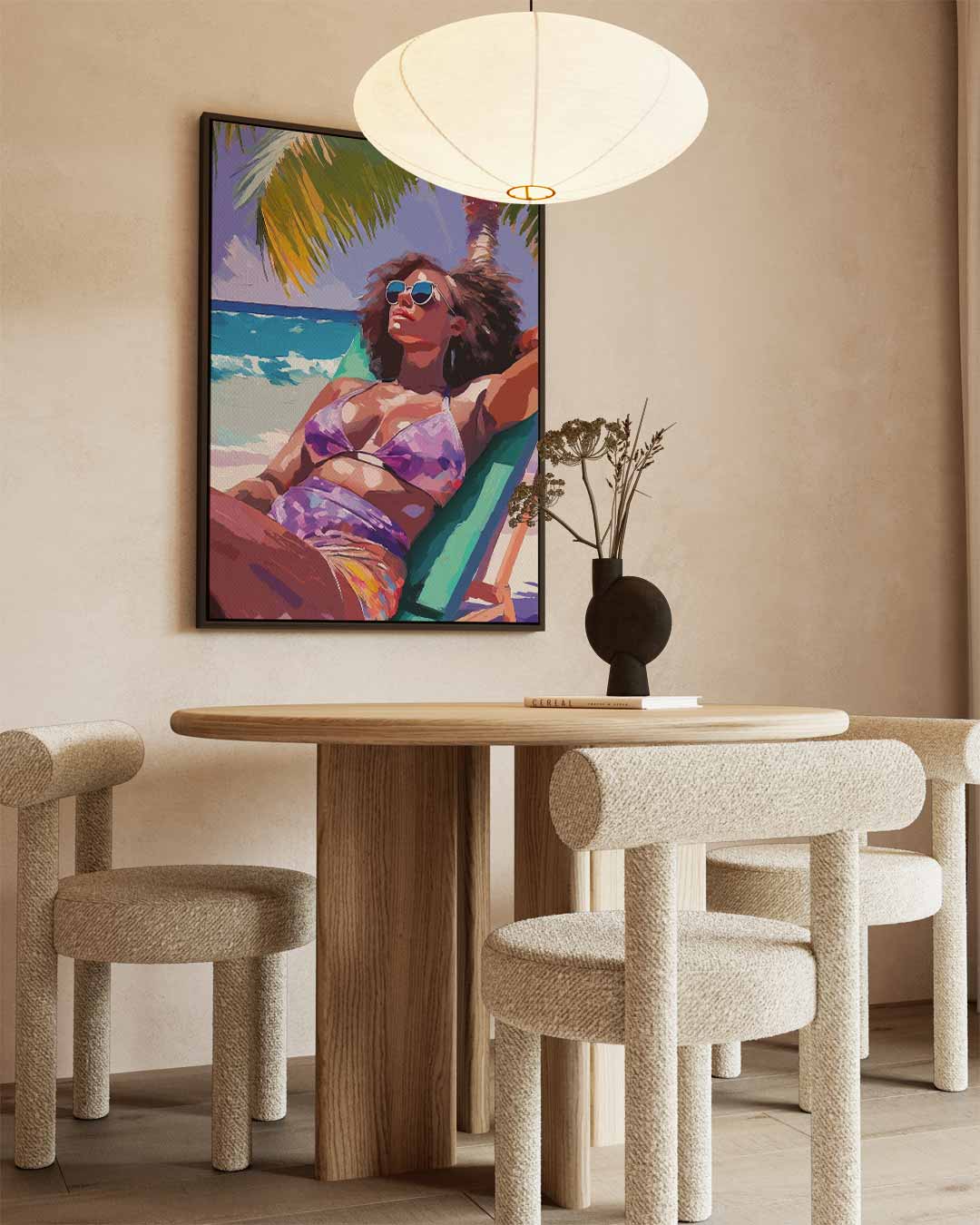 Zomerse Strandvibes Kunstwerk-canvas-dibond-plexiglas-wanddecoratie-WallArtistic