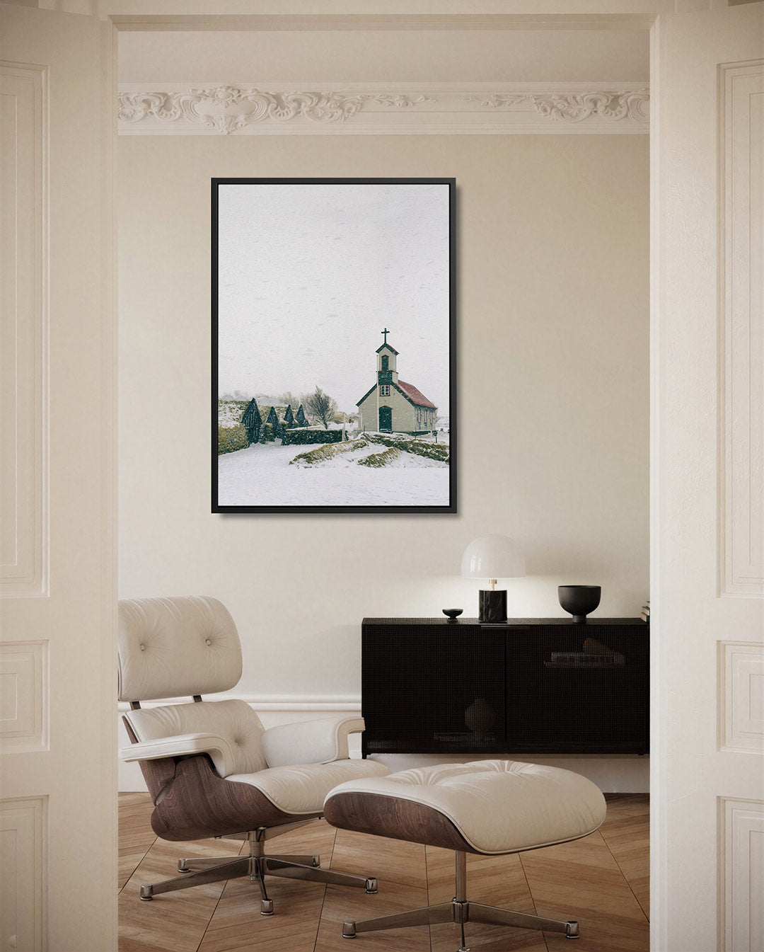 Winterse kapel Kunstwerk
