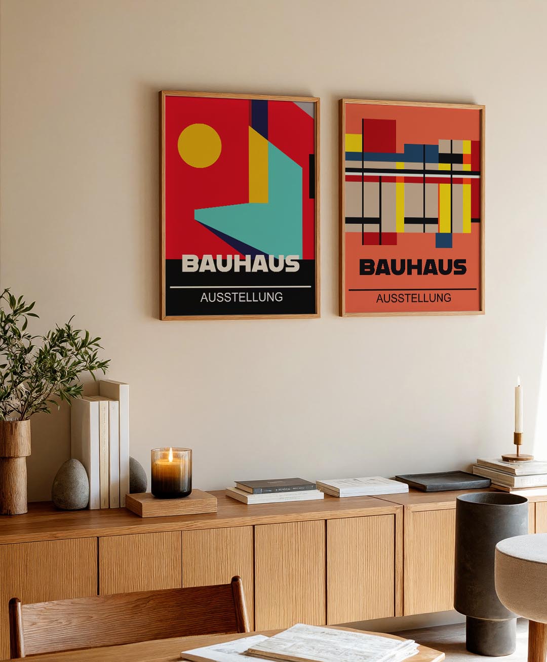 Vormen en kleurvlakken Posterset