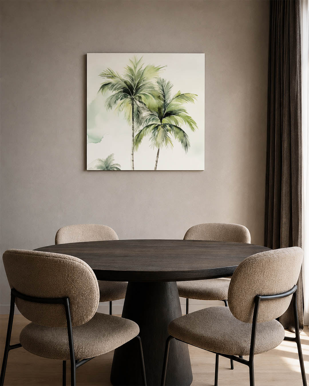 Tropische palmen Kunstwerk