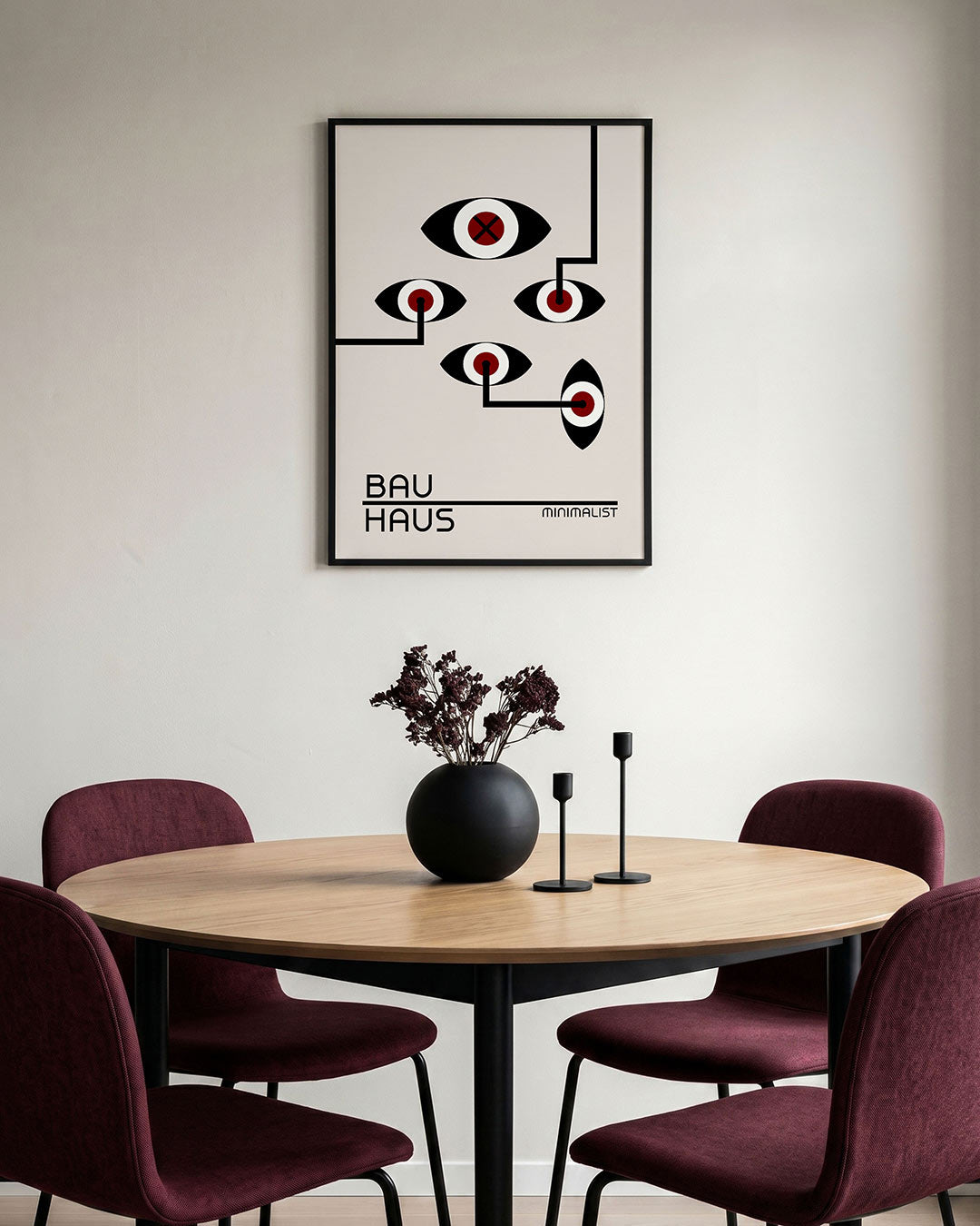 Oogvormen en lijnen Poster