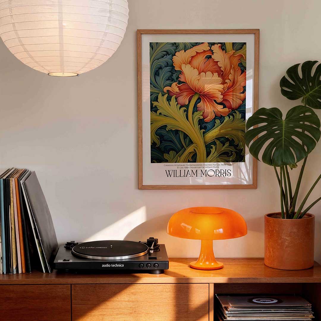 Bloem en bladeren Poster