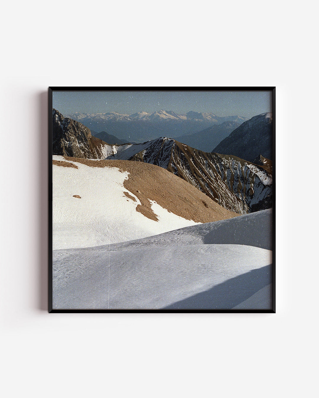 Berglandschap met sneeuw Poster