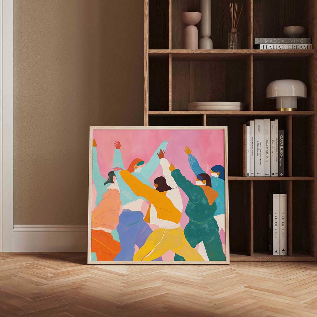 Dansende figuren Poster