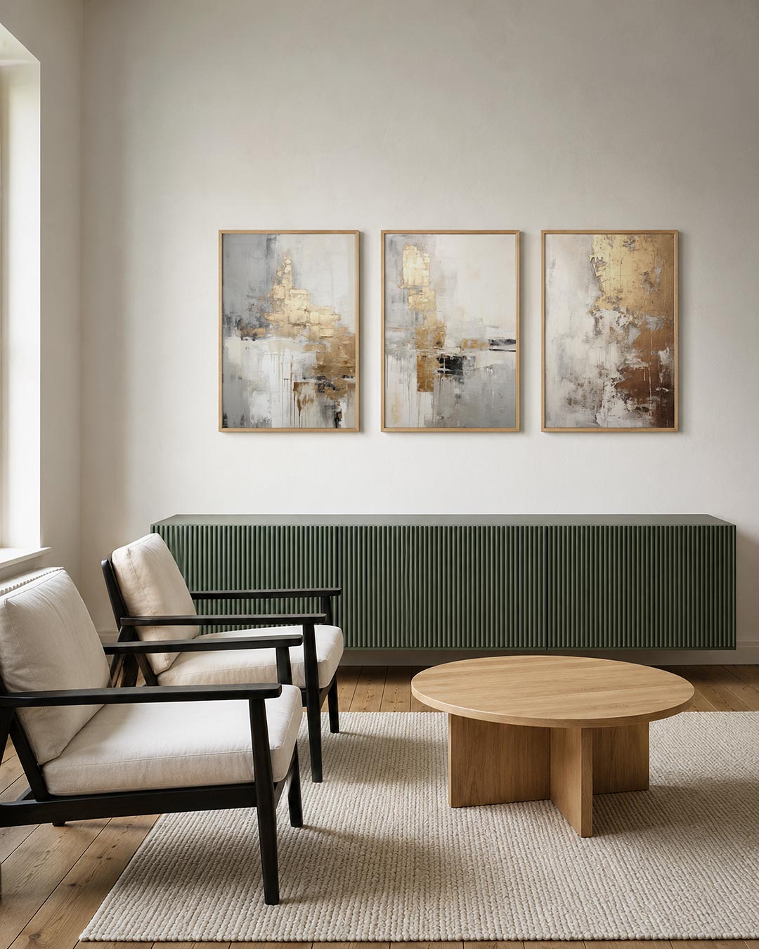 Gouden vloei Posterset