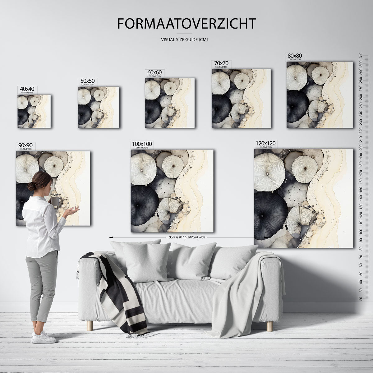Abstracte cirkels Poster