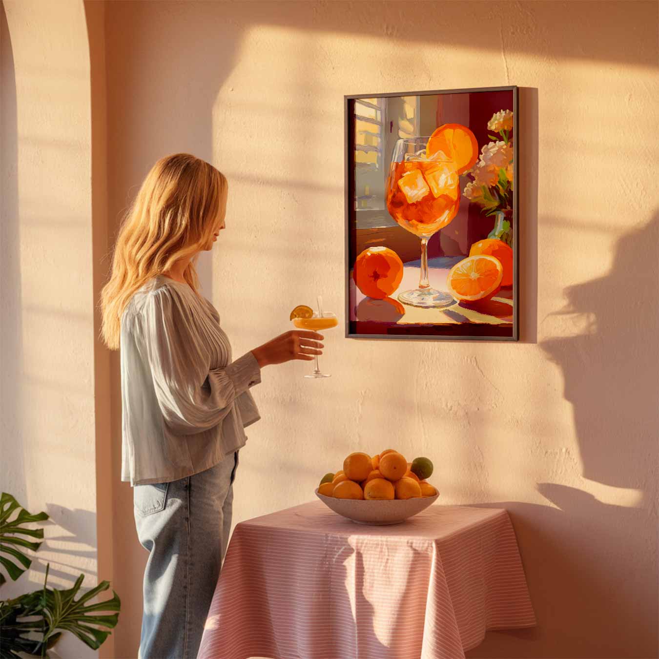Verfrissende Citrus Cocktail Poster-WallArtistic