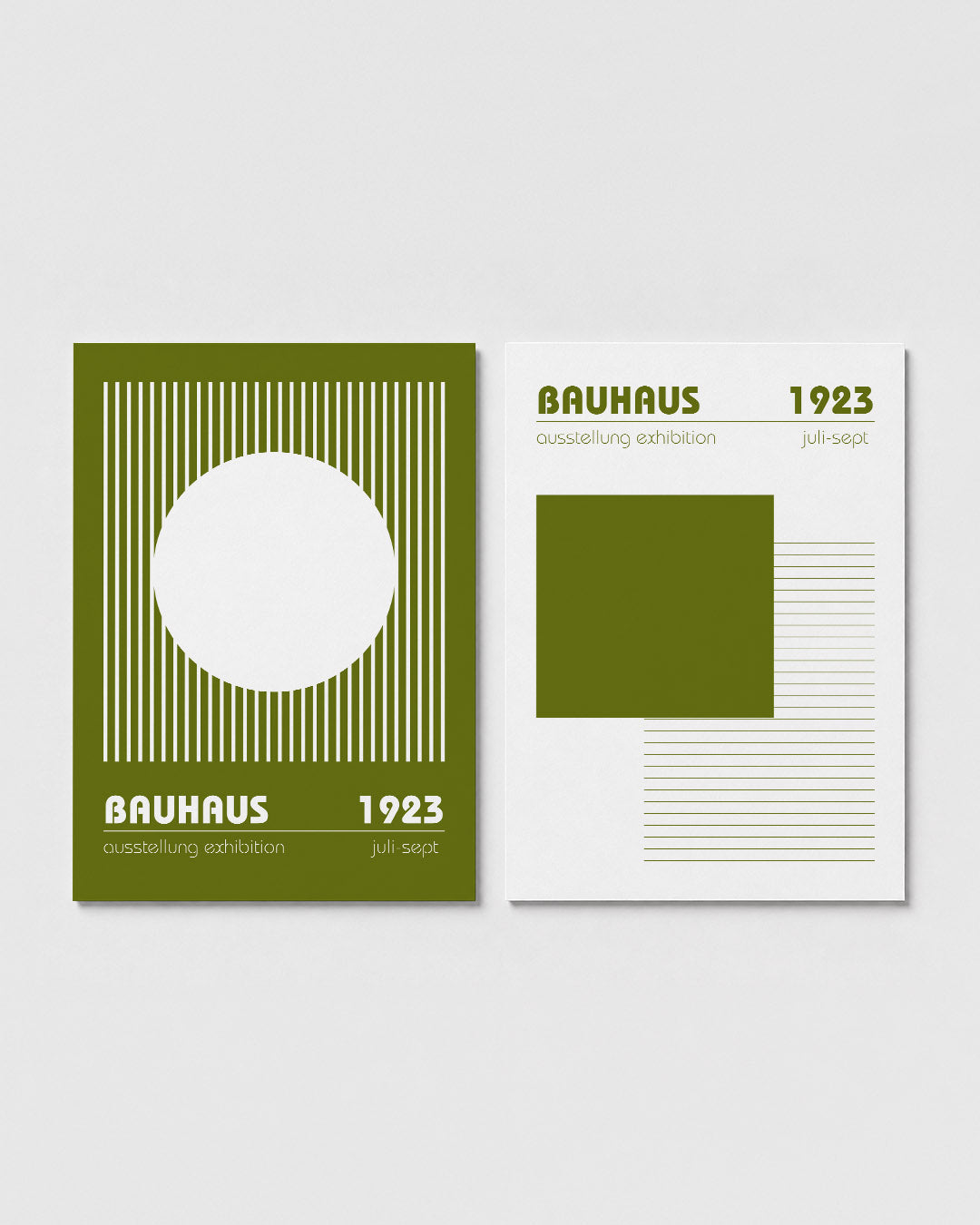Lijnen en cirkel Posterset