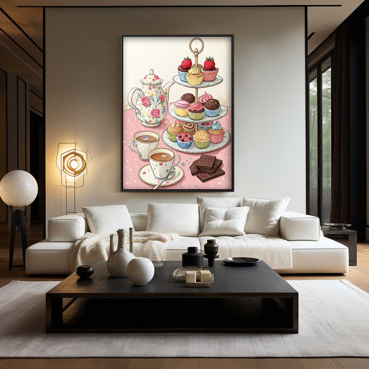 High Tea Delights Kunstwerk-canvas-dibond-plexiglas-wanddecoratie-WallArtistic