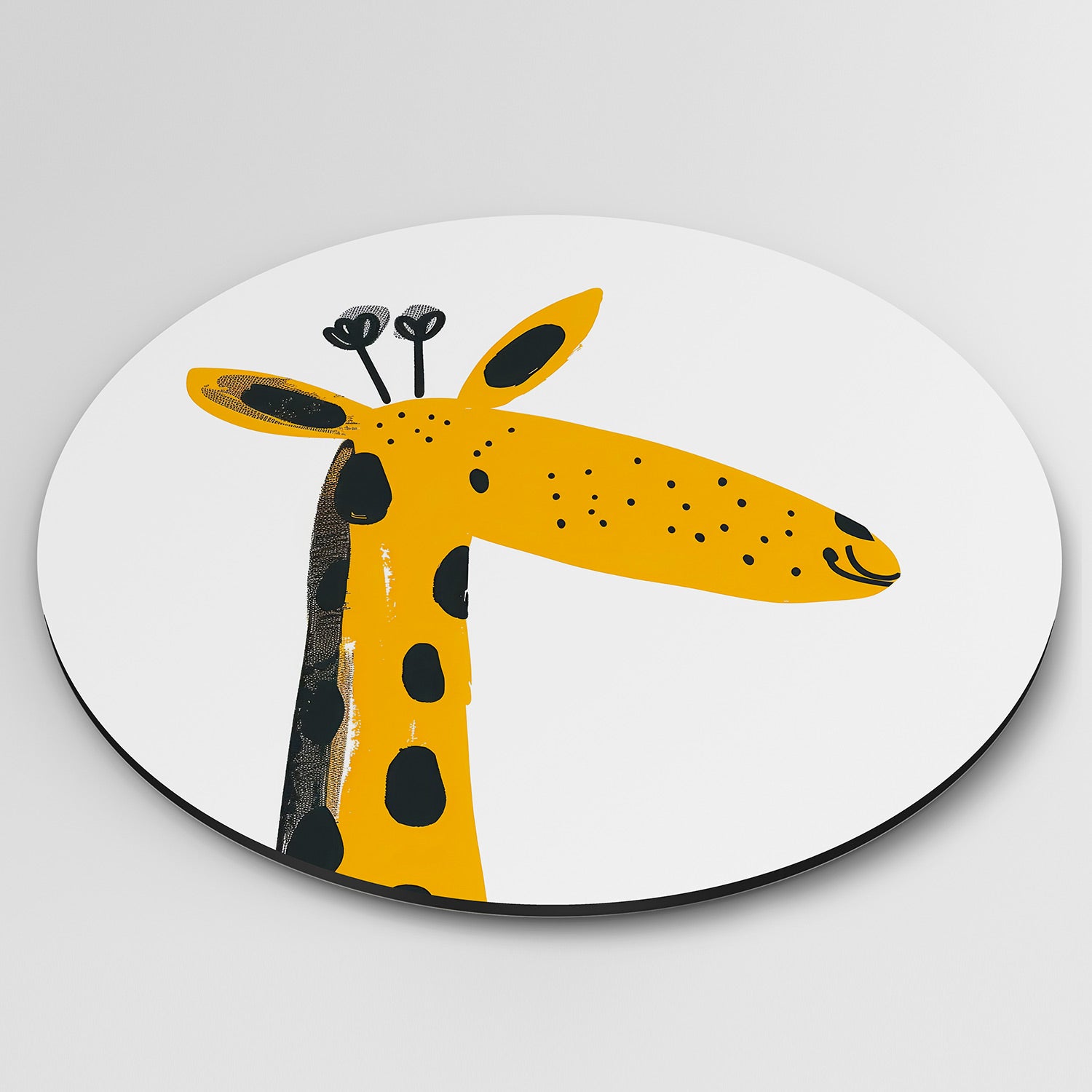 Giraffe illustratie Muurcirkel