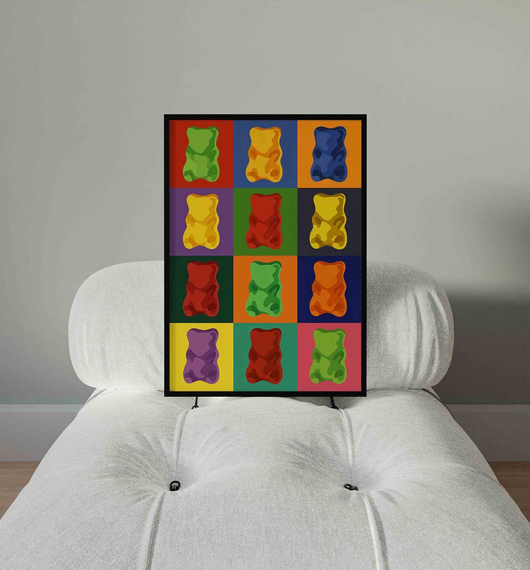 Gekleurde snoepjes Poster