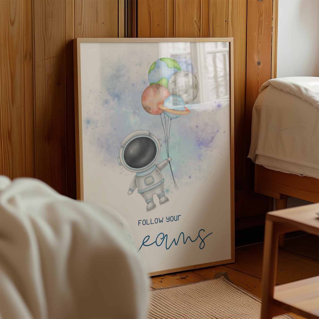 Dromerige Astronauten Poster-WallArtistic
