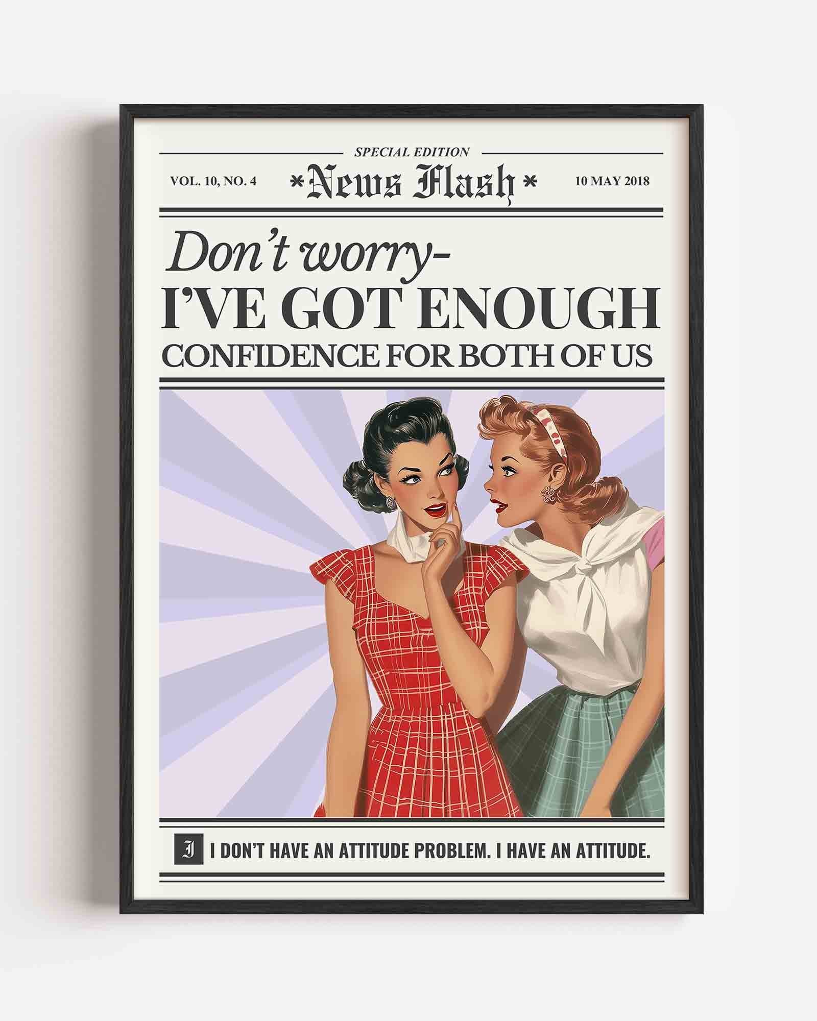 Twee vrouwen met tekst Poster