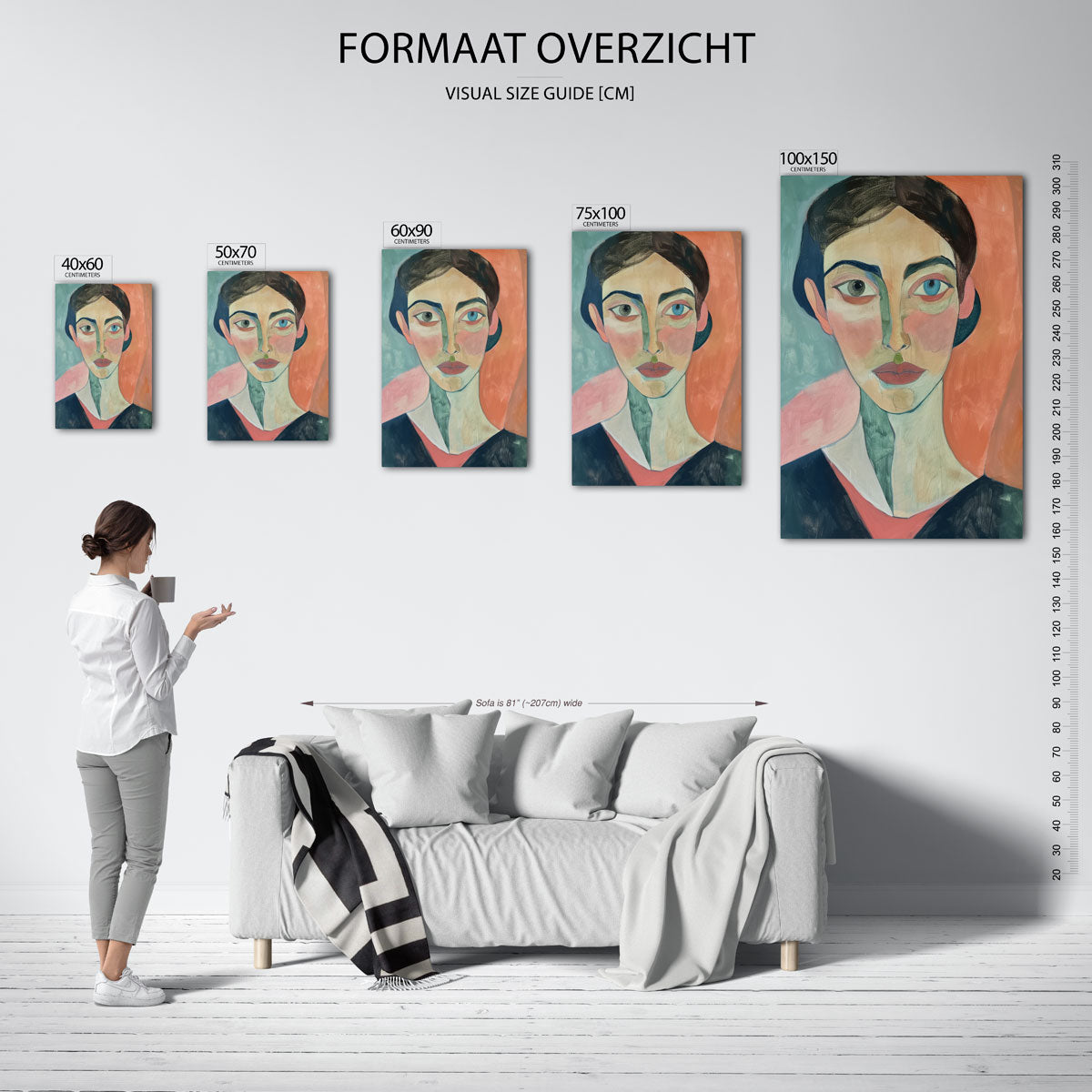 Portretstudie Kunstwerk