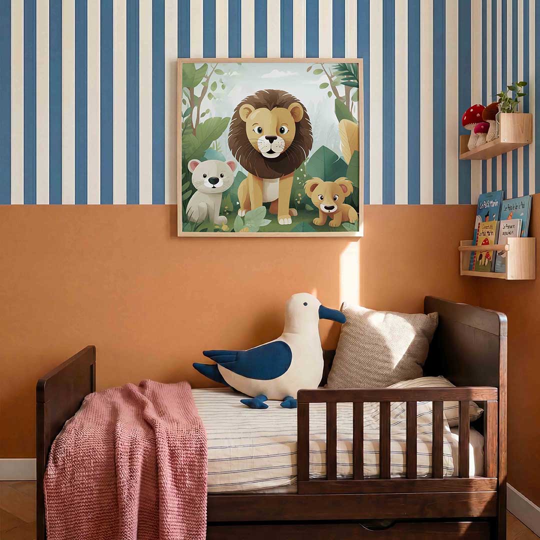 Leeuwenfamilie Poster