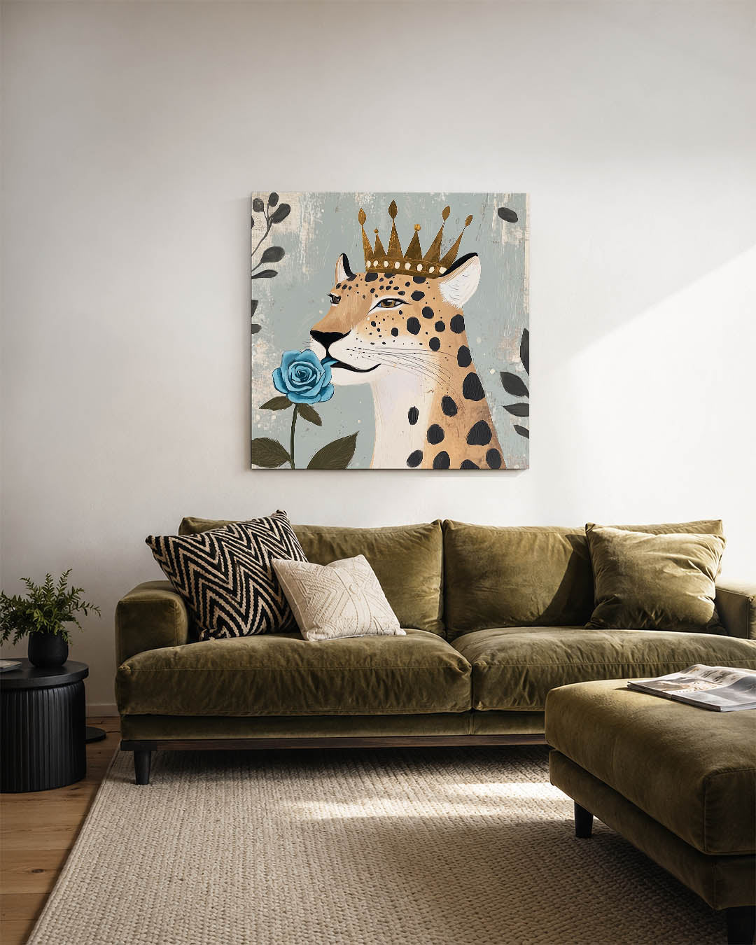 Majestueuze luipaard Kunstwerk