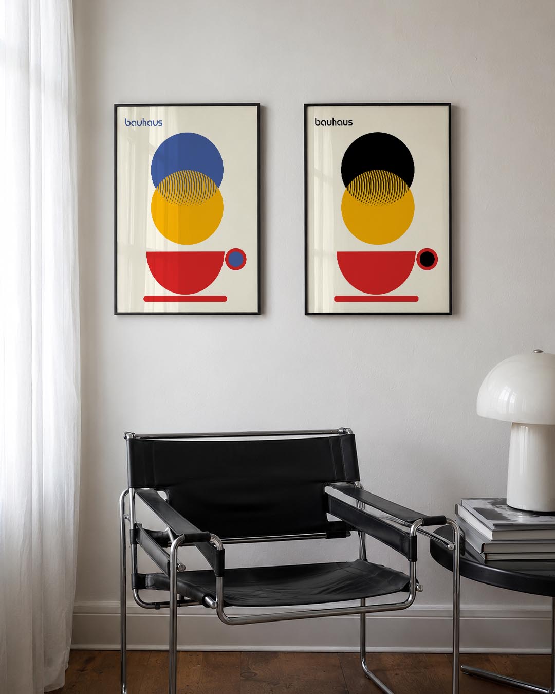 Kleurrijke cirkelcompositie Posterset
