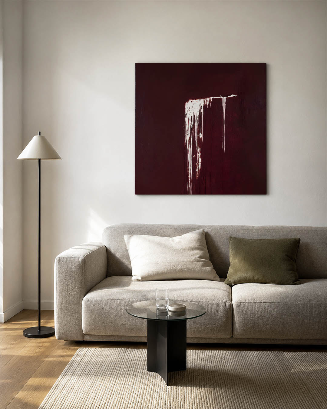 Druipend contrast Kunstwerk