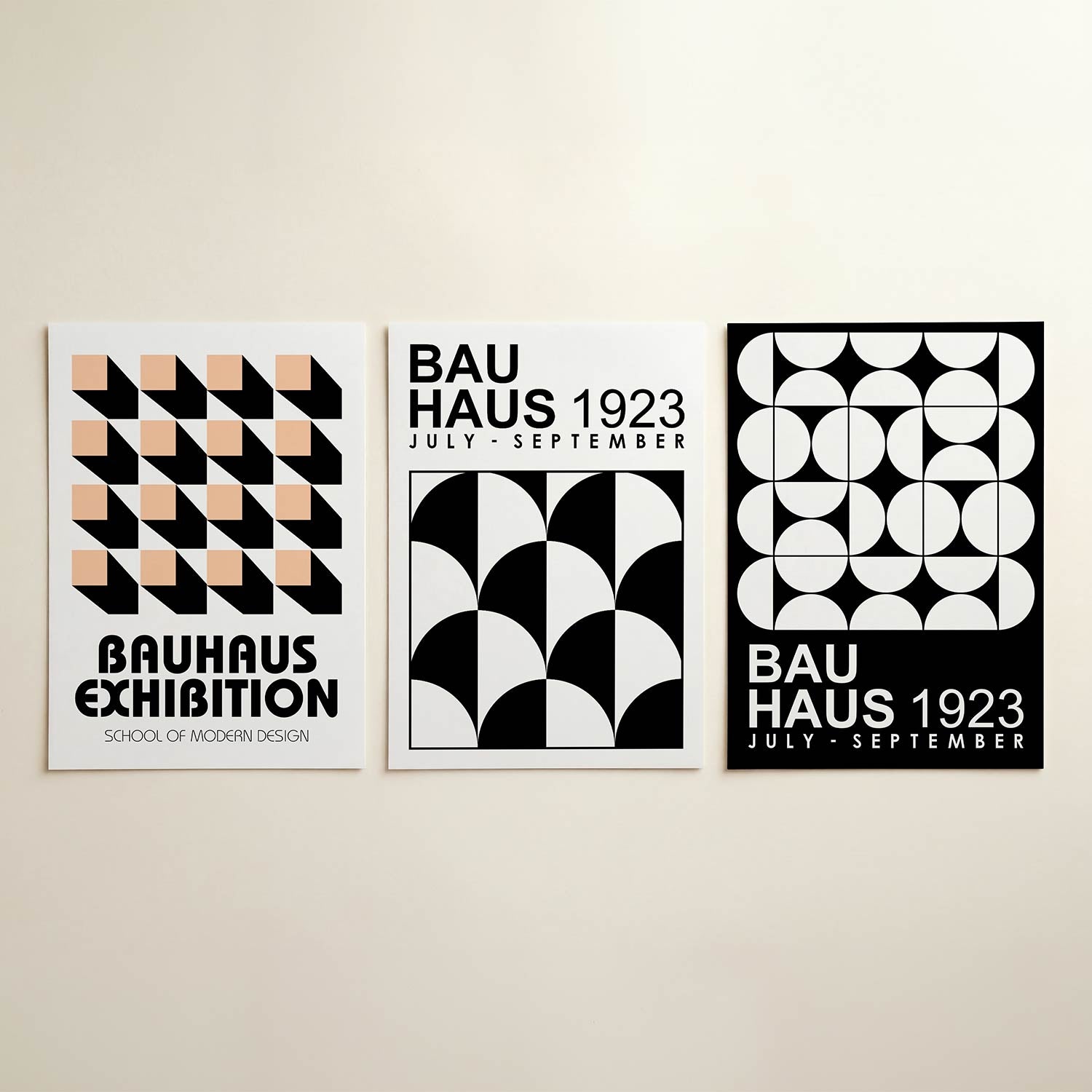 Vorm en schaduw Posterset
