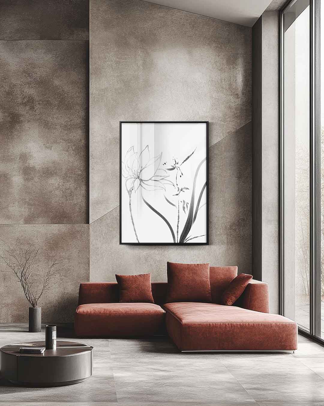Zen Bloemenpracht Kunstwerk-canvas-dibond-plexiglas-wanddecoratie-WallArtistic
