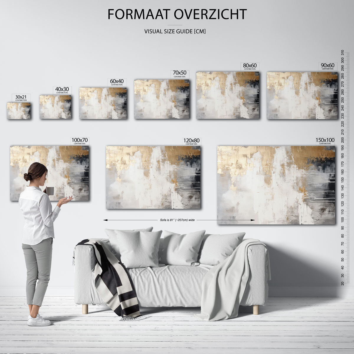 Abstracte gouden textuur Poster