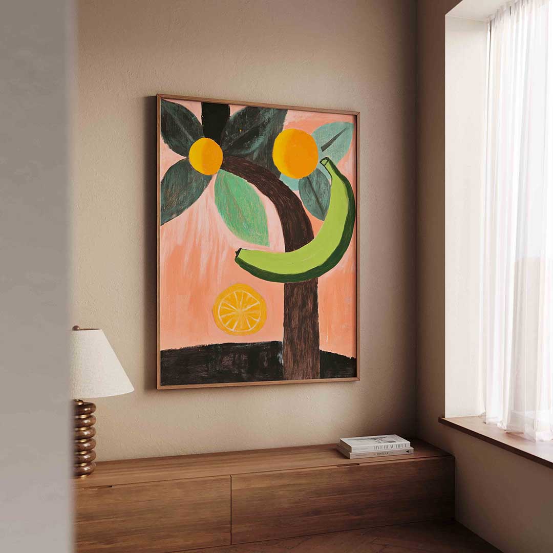 Banaan en citrus Poster