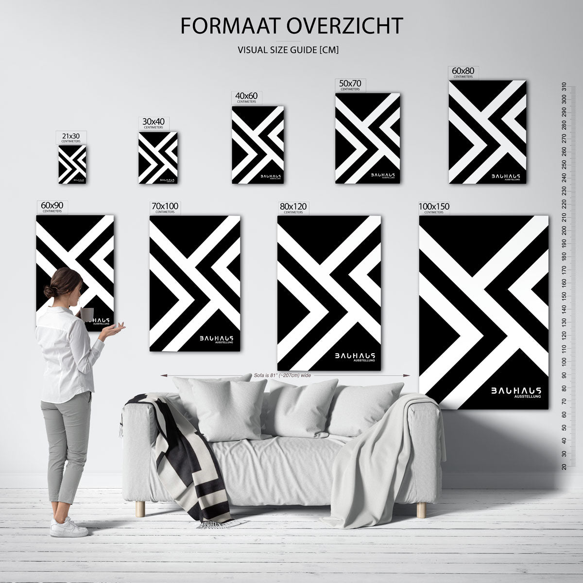 Lijnenspel en vlakkenspel Poster