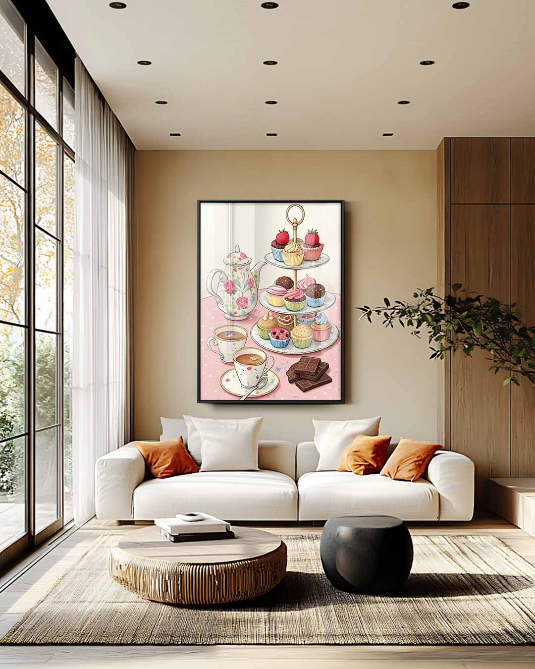 High Tea Delights Kunstwerk-canvas-dibond-plexiglas-wanddecoratie-WallArtistic