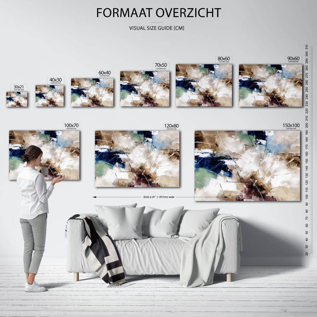 Abstracte vormen Poster