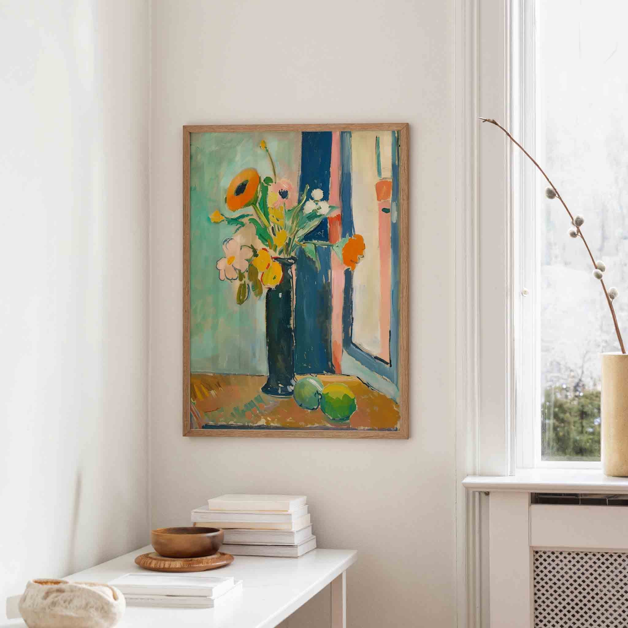 Bloemen in vaas Poster