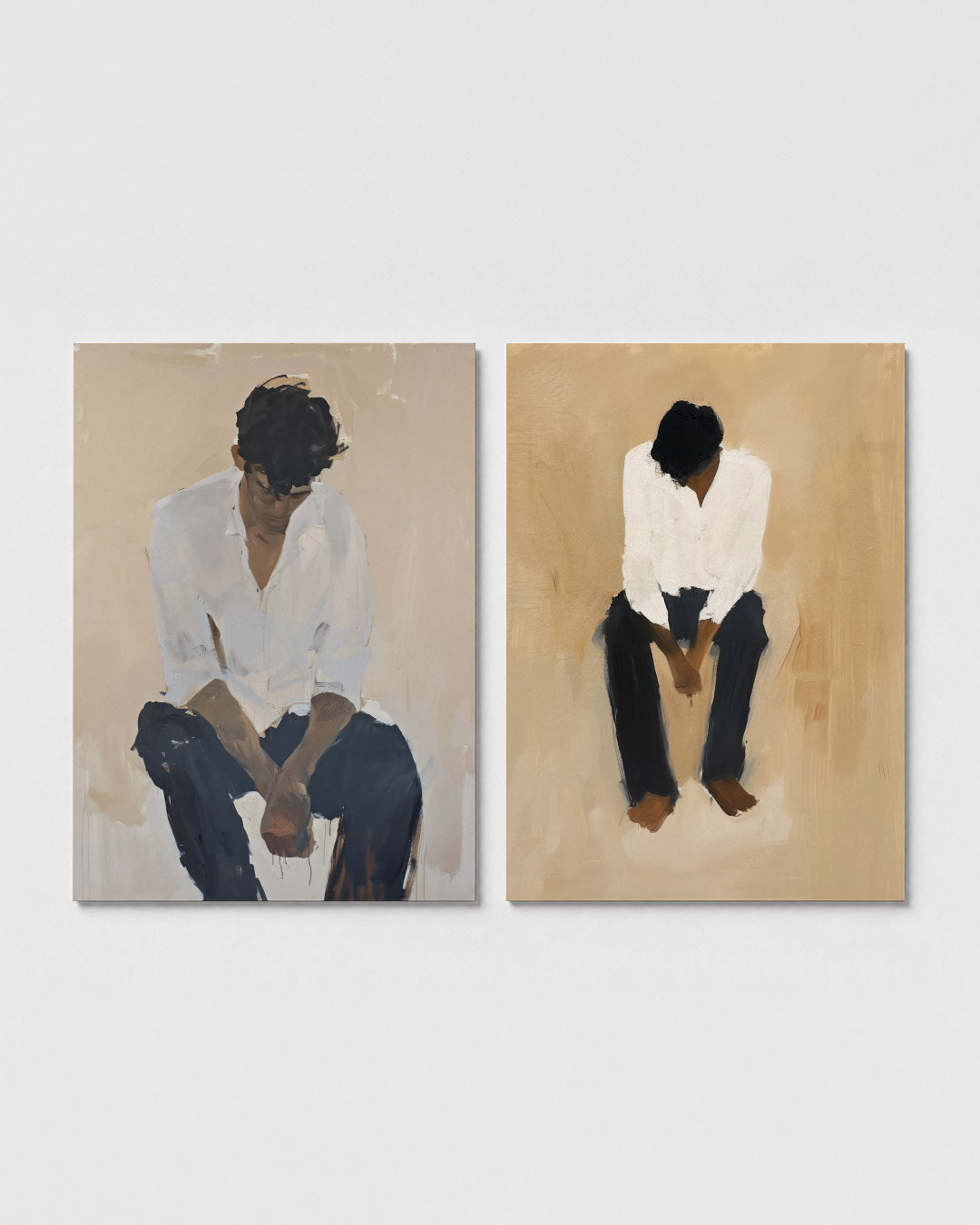 Zachte kleurvlakken Posterset