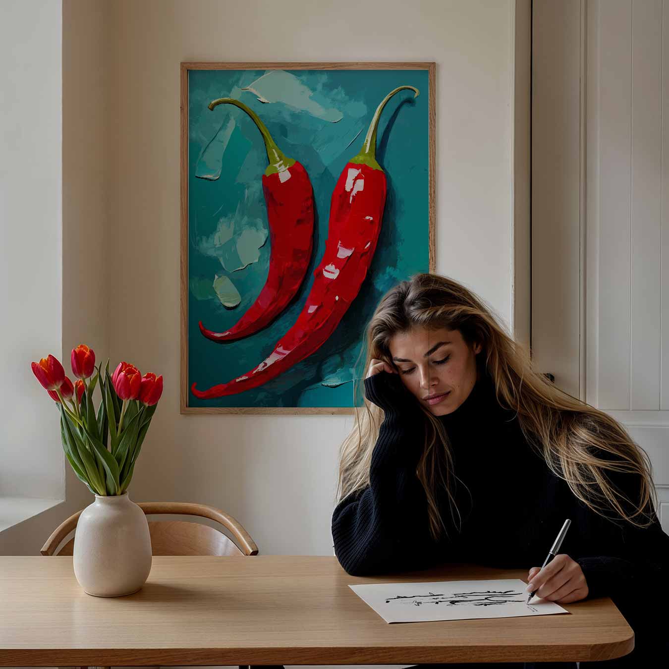 Spicy Pepper Art Print Poster-WallArtistic