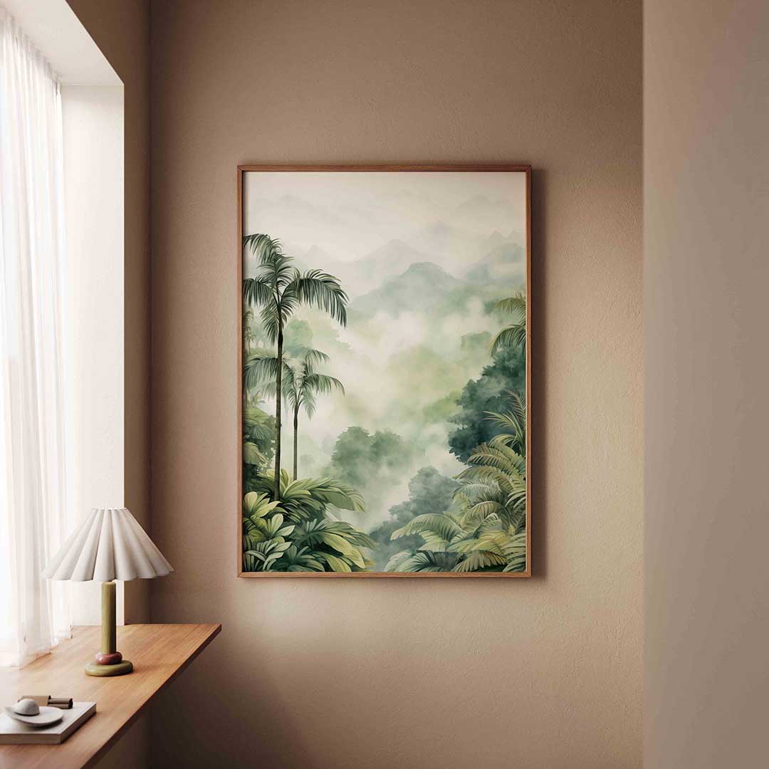 Tropisch landschap Poster