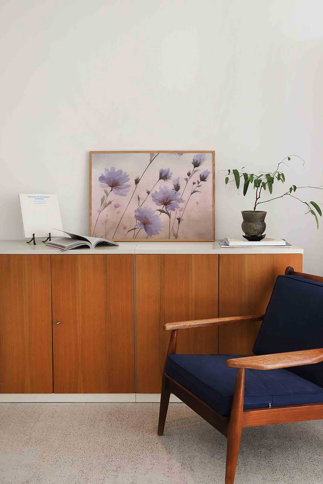 Bloemen in pastel Poster