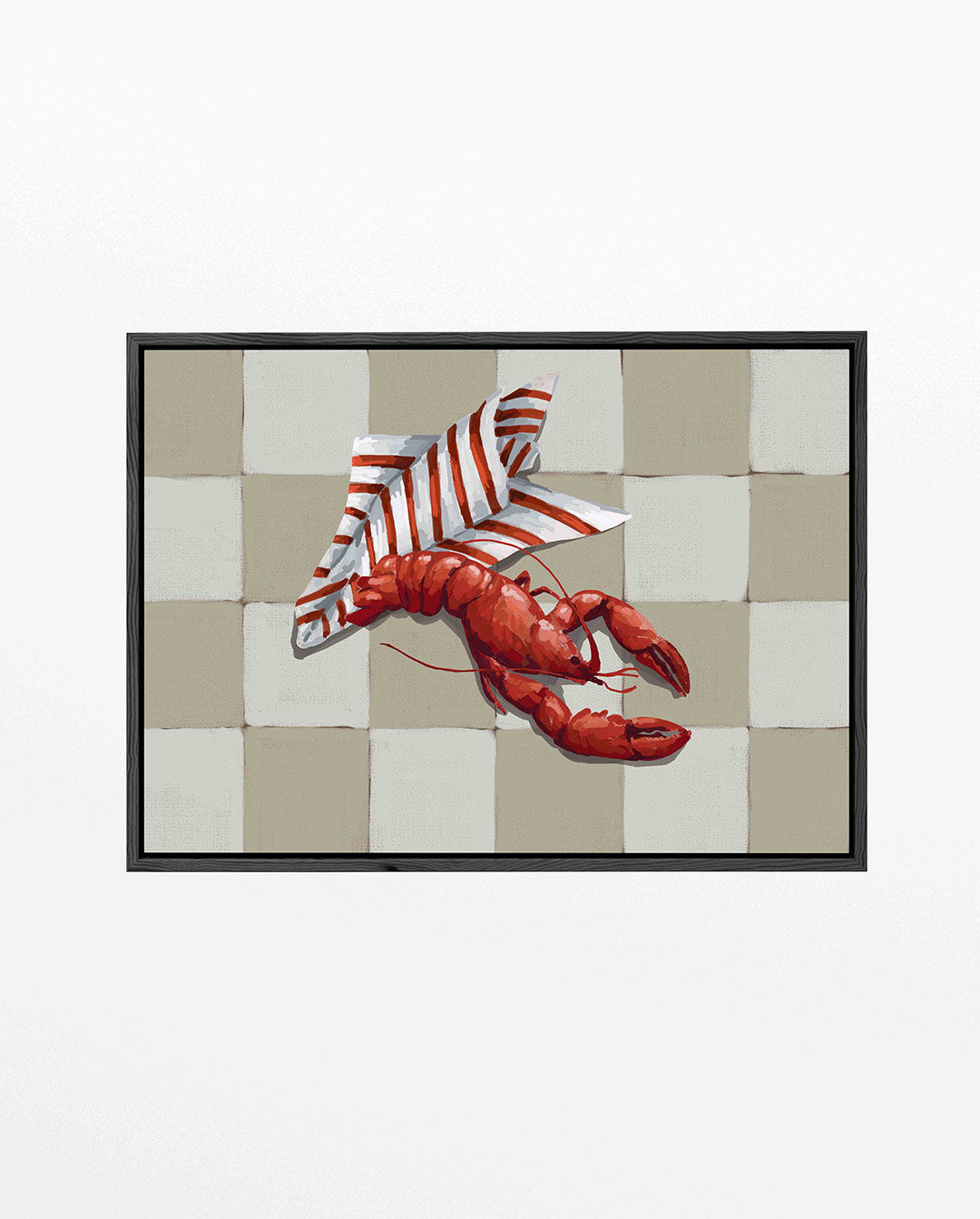 Kreeft en strepen Kunstwerk