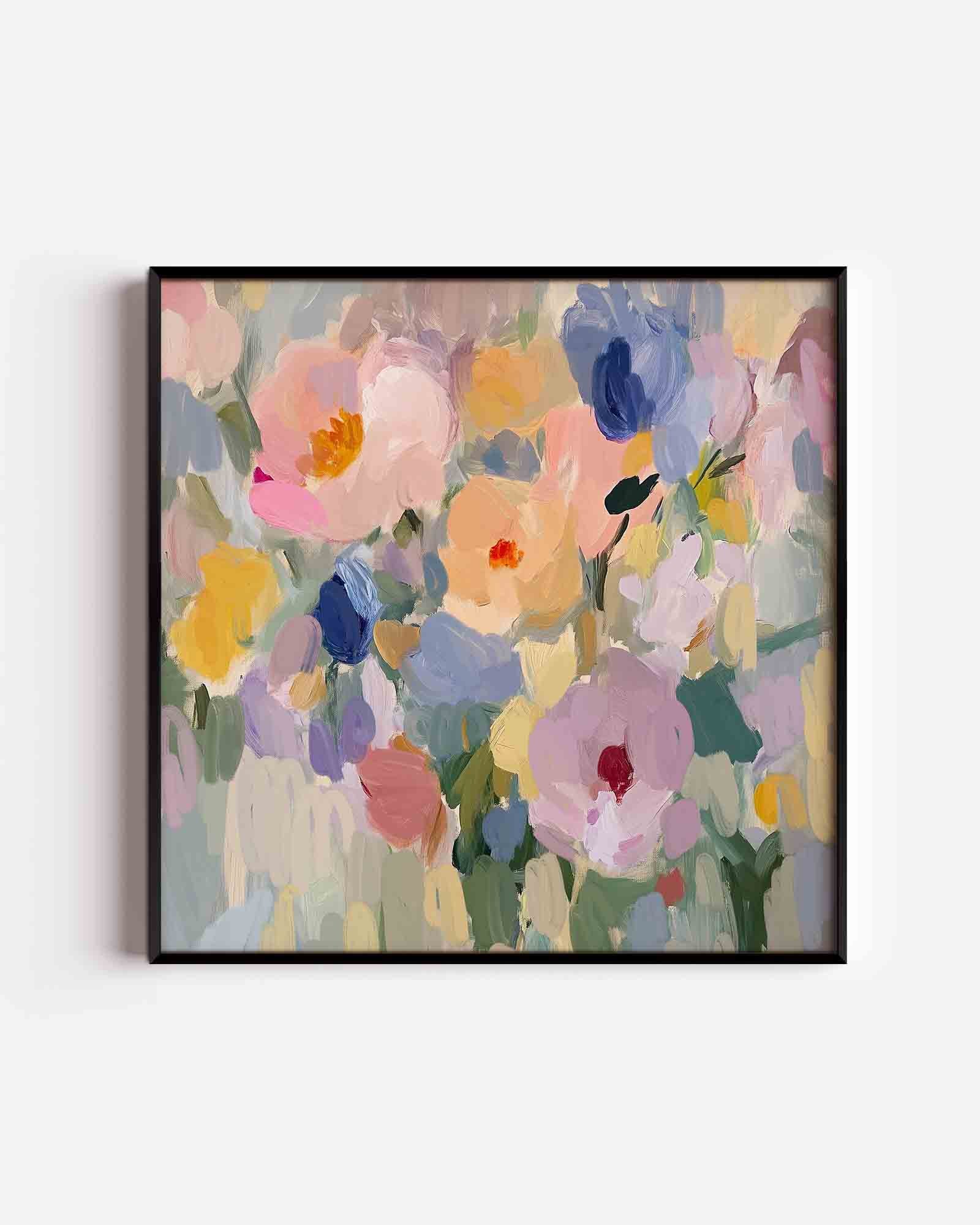 Bloemen in zachte tinten Poster