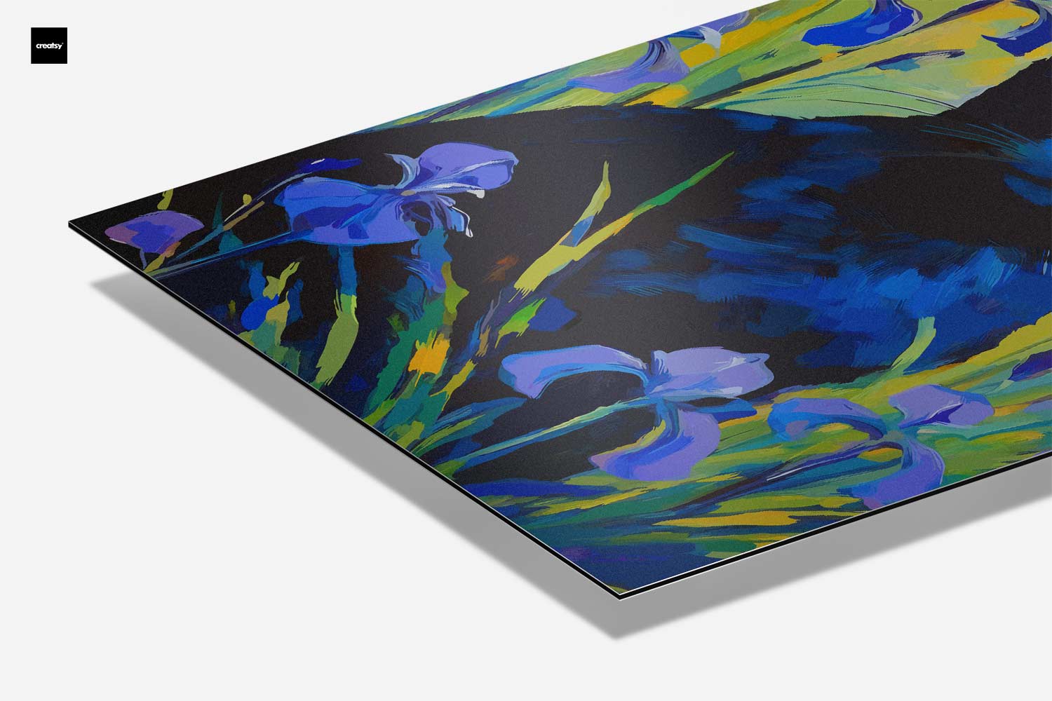 Mystical Cat in Flower Garden Artwork