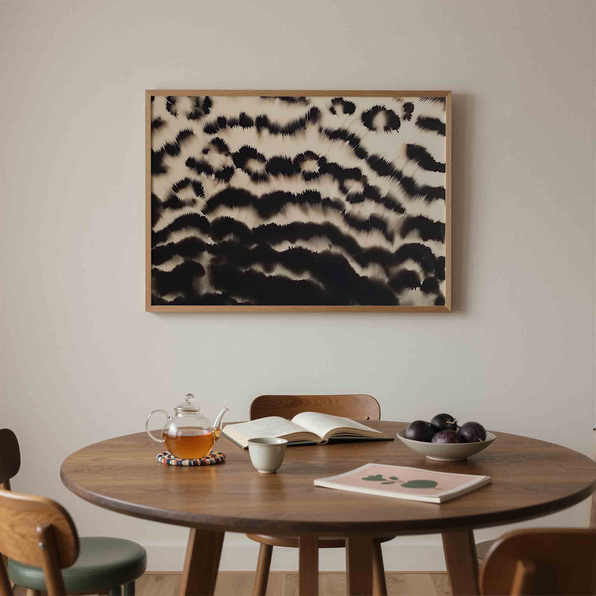 Zwart wit patroon Poster