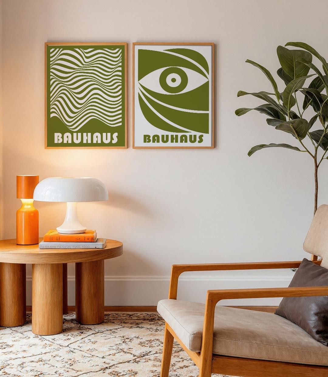 Golvend lijnenspel Posterset