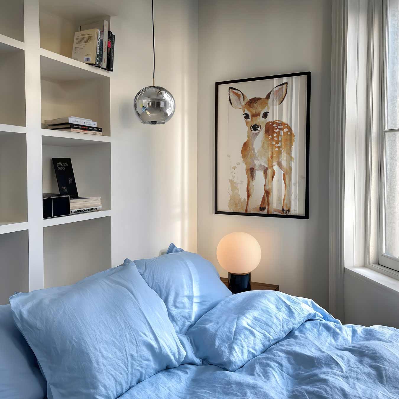 Schattige Hertenkalf Poster-WallArtistic