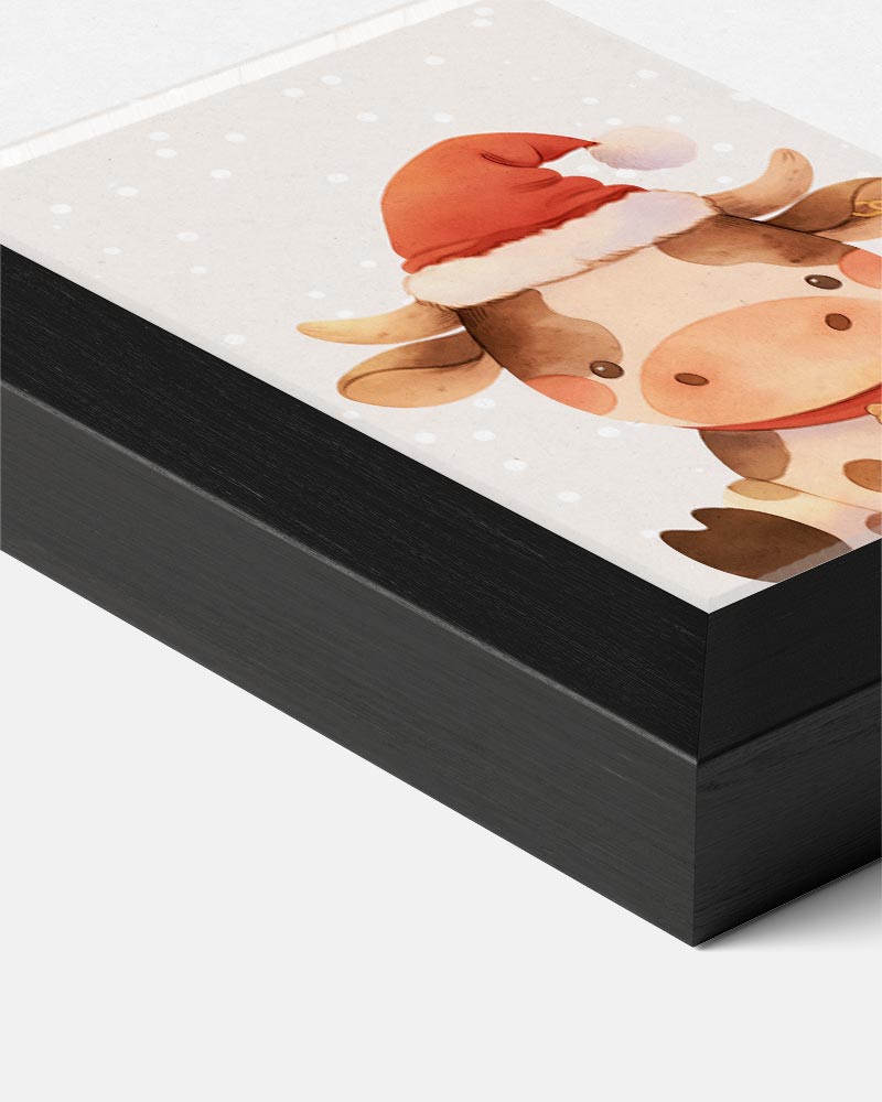 Kerstkoe Feestposter-WallArtistic