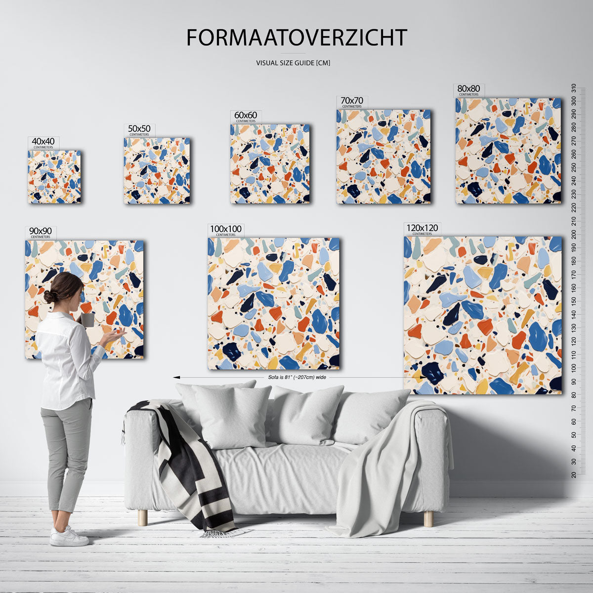 Abstracte vormen Poster